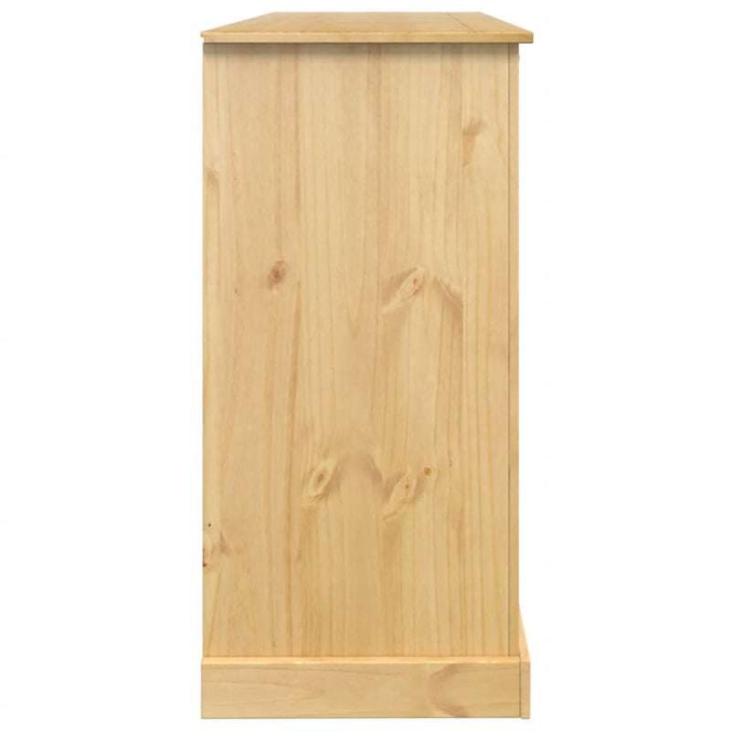 vidaXL Corona tömör fenyőfa bortároló szekrény 107,5x51x105,5 cm