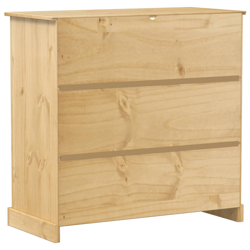 vidaXL Corona tömör fenyőfa bortároló szekrény 107,5x51x105,5 cm