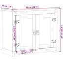 vidaXL Corona tömör fenyőfa fürdőszobai mosdószekrény 73 x 33 x 60 cm