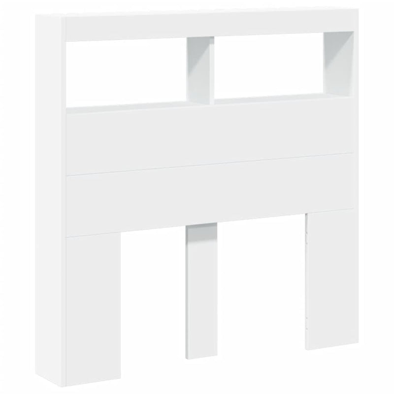 vidaXL fehér áthidalószekrény LED-világítással 100 x 17 x 102 cm