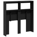vidaXL fekete áthidalószekrény LED-világítással 100 x 17 x 102 cm