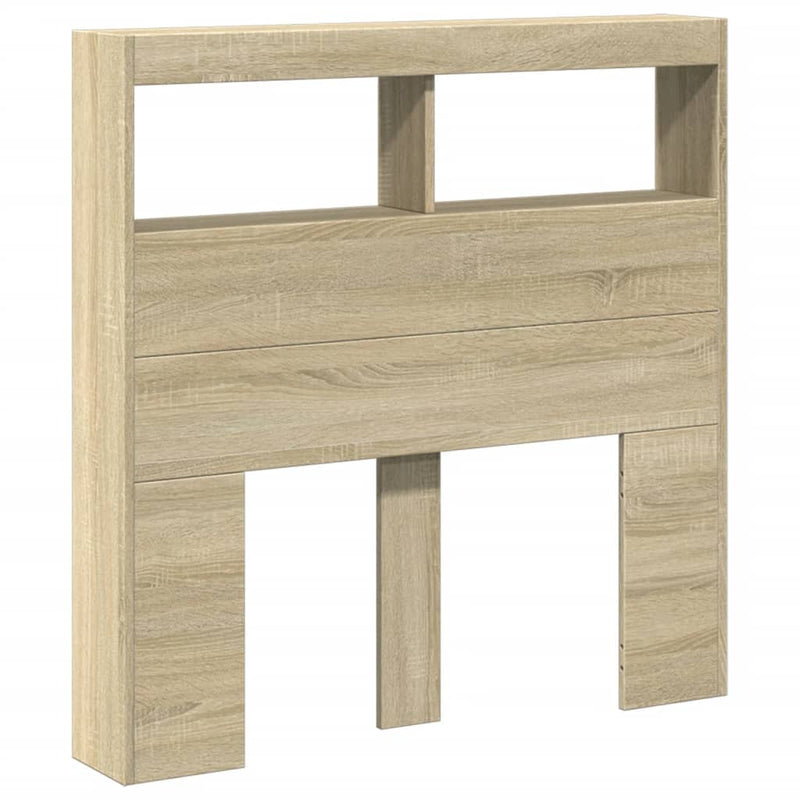 vidaXL sonoma tölgy színű áthidalószekrény LED-ekkel 100 x 17 x 102 cm