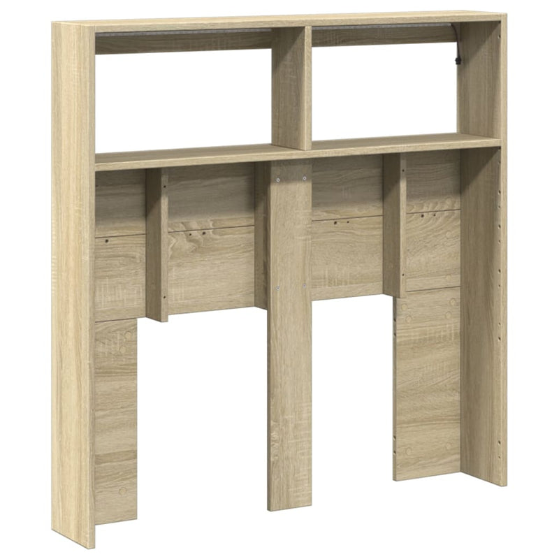 vidaXL sonoma tölgy színű áthidalószekrény LED-ekkel 100 x 17 x 102 cm