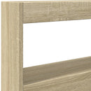 vidaXL sonoma tölgy színű áthidalószekrény LED-ekkel 100 x 17 x 102 cm