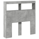 vidaXL betonszürke áthidalószekrény LED-világítással 100 x 17 x 102 cm