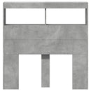 vidaXL betonszürke áthidalószekrény LED-világítással 100 x 17 x 102 cm