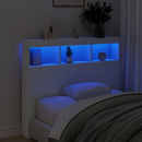 vidaXL fehér áthidalószekrény LED-világítással 120 x 17 x 102 cm