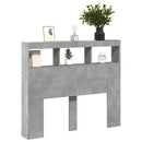 vidaXL betonszürke áthidalószekrény LED-világítással 120x17x102 cm