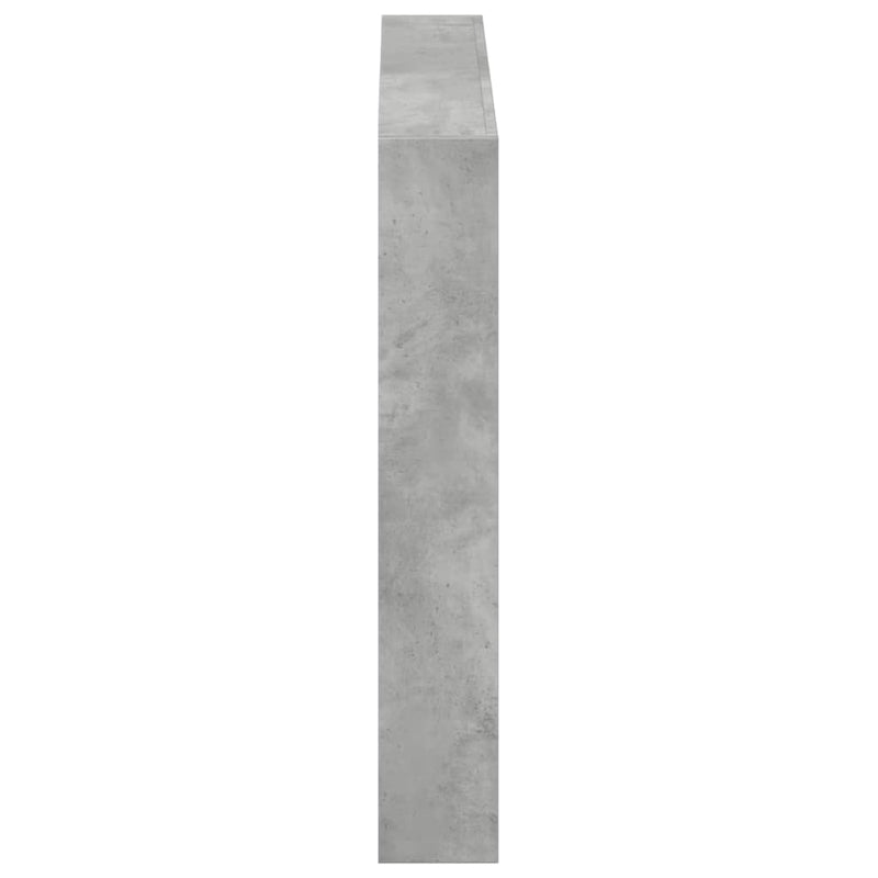 vidaXL betonszürke áthidalószekrény LED-világítással 120x17x102 cm