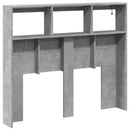 vidaXL betonszürke áthidalószekrény LED-világítással 120x17x102 cm