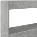 vidaXL betonszürke áthidalószekrény LED-világítással 120x17x102 cm