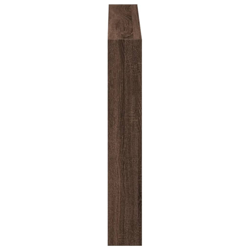 vidaXL barna tölgy színű áthidalószekrény LED-ekkel 120 x 17 x 102 cm