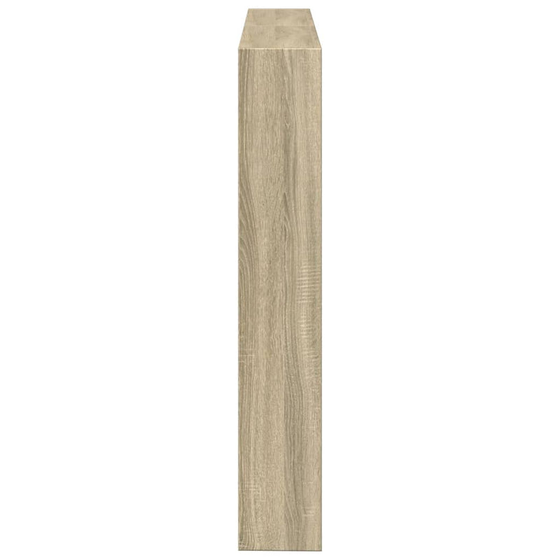 vidaXL sonoma tölgy színű áthidalószekrény LED-ekkel 140 x 17 x 102 cm