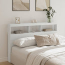 vidaXL fehér áthidalószekrény LED-világítással 160 x 17 x 102 cm