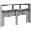vidaXL betonszürke áthidalószekrény LED-világítással 160 x 17 x 102 cm