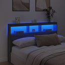vidaXL szürke sonoma színű áthidalószekrény LED-ekkel 160 x 17 x 102cm