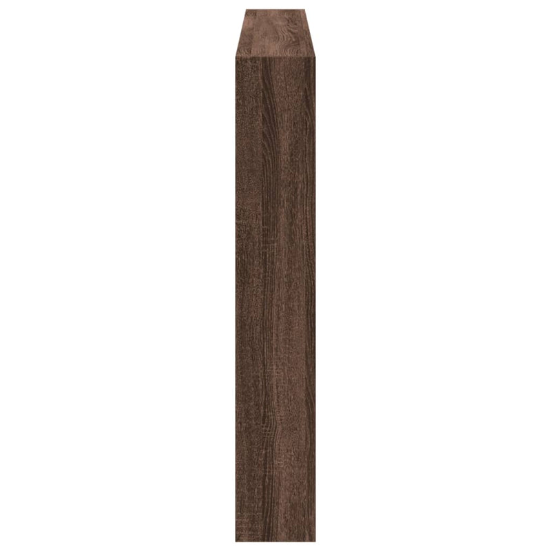 vidaXL barna tölgy színű áthidalószekrény LED-ekkel 160 x 17 x 102 cm