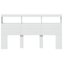 vidaXL fehér áthidalószekrény LED-világítással 180 x 17 x 102 cm