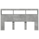 vidaXL betonszürke áthidalószekrény LED-világítással 180 x 17 x 102 cm
