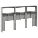 vidaXL betonszürke áthidalószekrény LED-világítással 180 x 17 x 102 cm