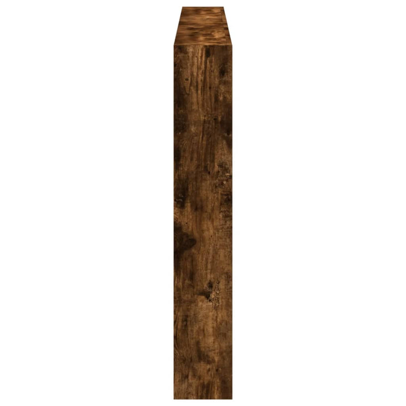 vidaXL füstös tölgy színű áthidalószekrény LED-ekkel 180x17x102 cm