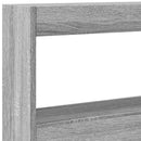 vidaXL szürke sonoma színű áthidalószekrény LED-ekkel 180 x 17 x 102cm