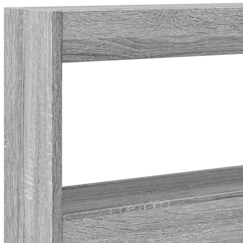 vidaXL szürke sonoma színű áthidalószekrény LED-ekkel 180 x 17 x 102cm