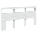 vidaXL fehér áthidalószekrény LED-világítással 200 x 17 x 102 cm