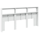 vidaXL fehér áthidalószekrény LED-világítással 200 x 17 x 102 cm