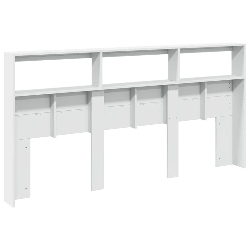 vidaXL fehér áthidalószekrény LED-világítással 200 x 17 x 102 cm