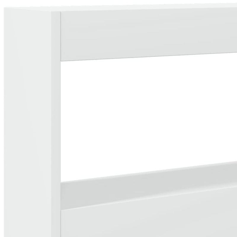 vidaXL fehér áthidalószekrény LED-világítással 200 x 17 x 102 cm