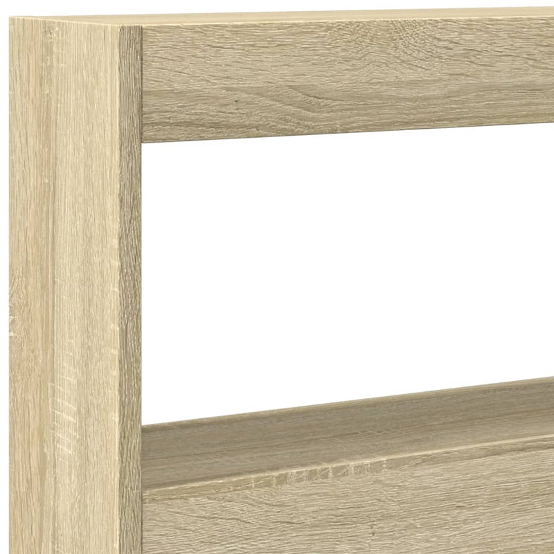 vidaXL sonoma tölgy színű áthidalószekrény LED-ekkel 200 x 17 x 102 cm