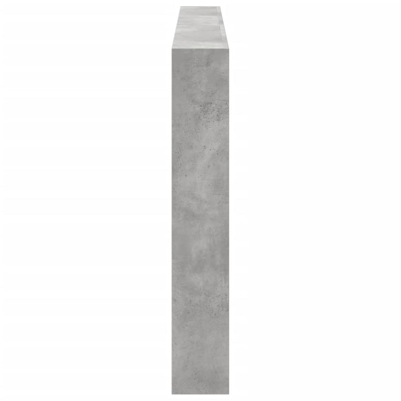 vidaXL betonszürke áthidalószekrény LED-világítással 200 x 17 x 102 cm