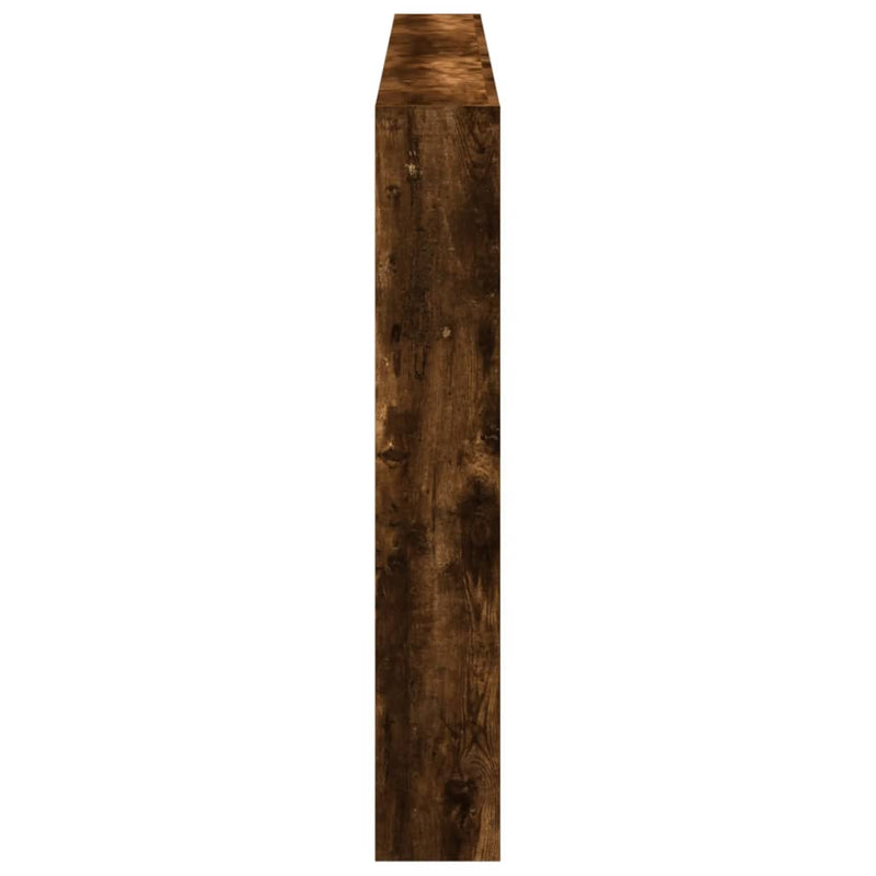 vidaXL füstös tölgy színű áthidalószekrény LED-ekkel 200 x 17 x 102 cm
