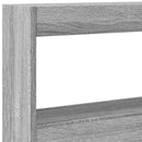 vidaXL szürke sonoma színű áthidalószekrény LED-ekkel 200 x 17 x 102cm