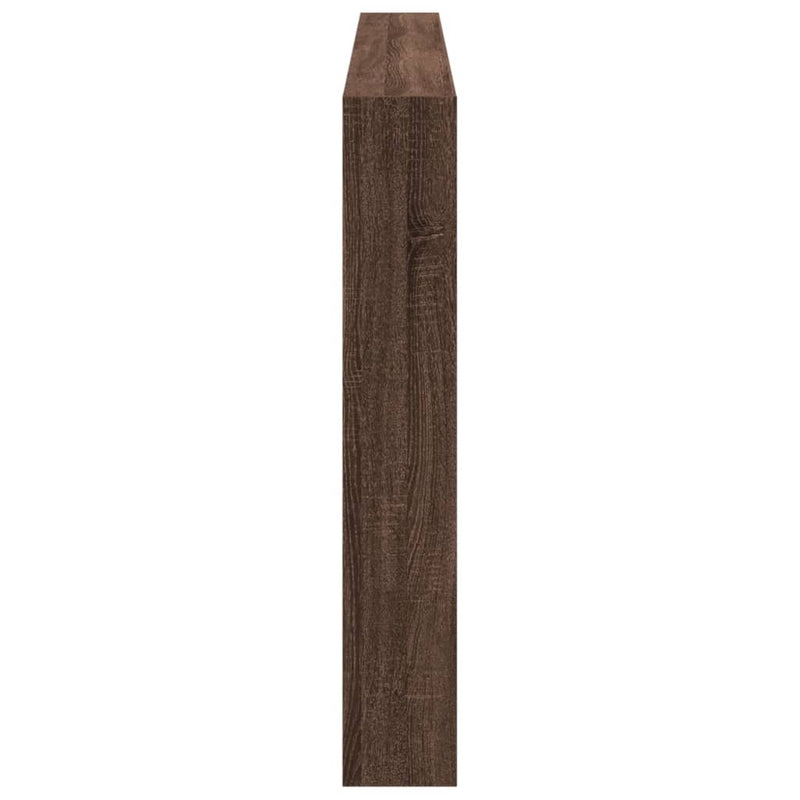vidaXL barna tölgy színű áthidalószekrény LED-ekkel 200 x 17 x 102 cm
