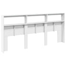 vidaXL fehér áthidalószekrény LED-világítással 220 x 17 x 102 cm