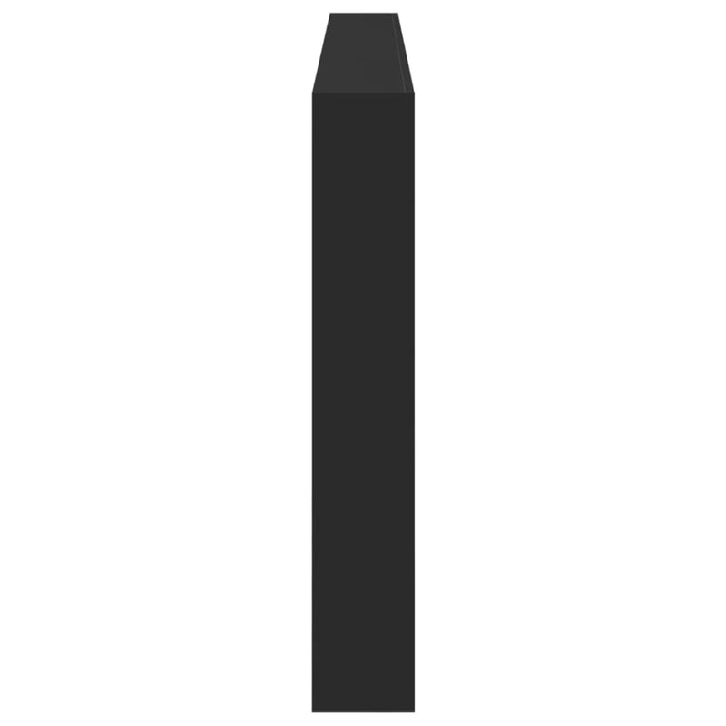 vidaXL fekete áthidalószekrény LED-világítással 220 x 17 x 102 cm