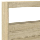 vidaXL sonoma tölgy színű áthidalószekrény LED-ekkel 220 x 17 x 102 cm