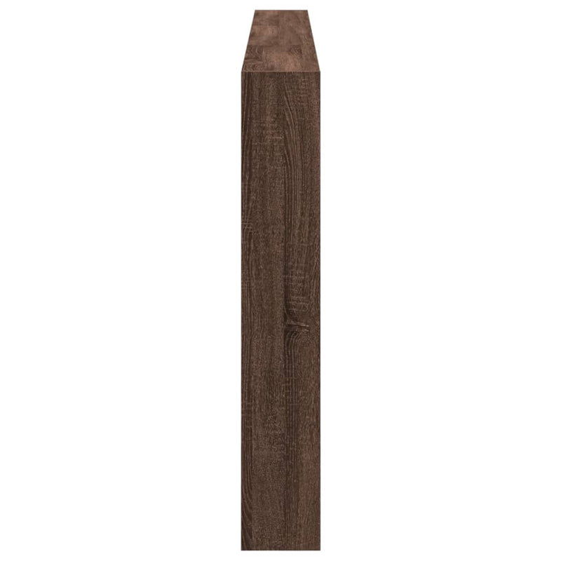 vidaXL barna tölgy színű áthidalószekrény LED-ekkel 220 x 17 x 102 cm
