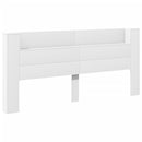 vidaXL fehér áthidalószekrény LED-világítással 220 x 16,5 x 103,5 cm