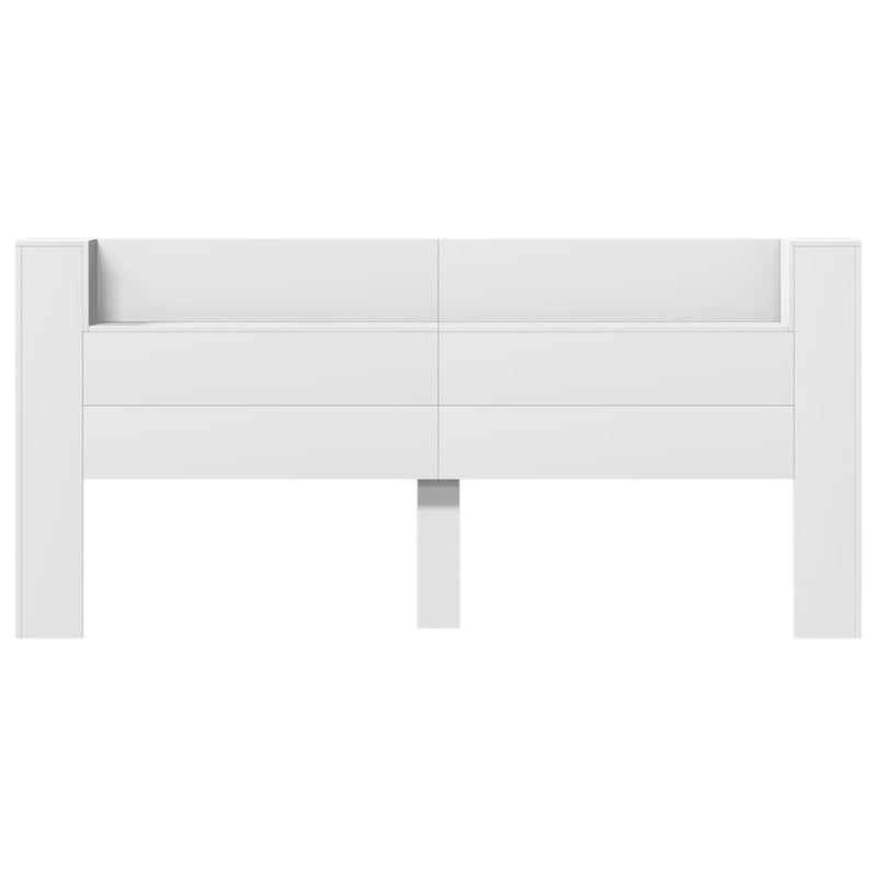vidaXL fehér áthidalószekrény LED-világítással 220 x 16,5 x 103,5 cm