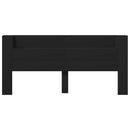 vidaXL fekete áthidalószekrény LED-világítással 220 x 16,5 x 103,5 cm