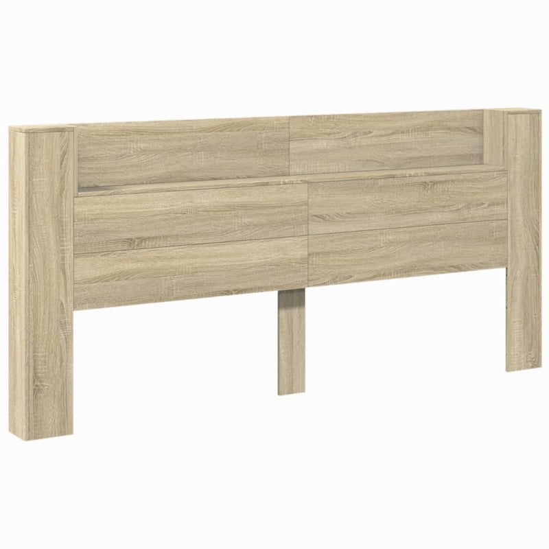 vidaXL sonoma tölgy színű áthidalószekrény LED-ekkel 220x16,5x103,5 cm