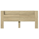 vidaXL sonoma tölgy színű áthidalószekrény LED-ekkel 220x16,5x103,5 cm