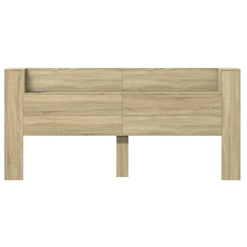 vidaXL sonoma tölgy színű áthidalószekrény LED-ekkel 220x16,5x103,5 cm