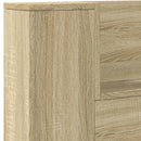 vidaXL sonoma tölgy színű áthidalószekrény LED-ekkel 220x16,5x103,5 cm