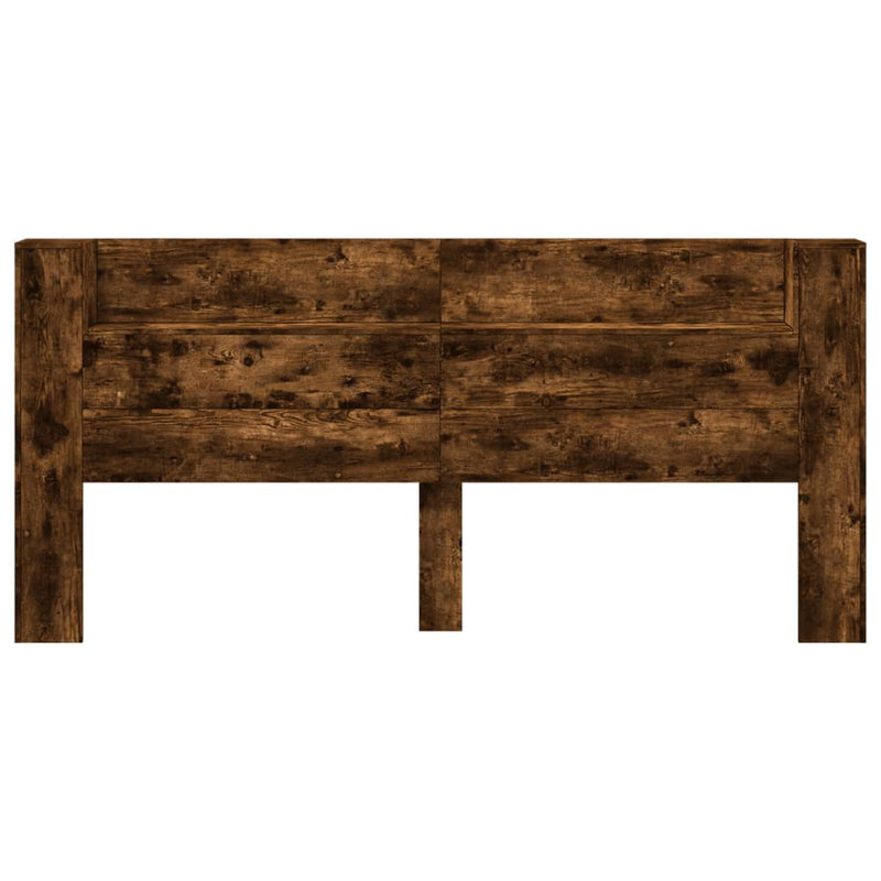 vidaXL füstös tölgy színű áthidalószekrény LED-ekkel 220x16,5x103,5 cm