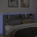 vidaXL szürke sonoma színű áthidalószekrény LED-ekkel 220x16,5x103,5cm