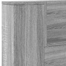 vidaXL szürke sonoma színű áthidalószekrény LED-ekkel 220x16,5x103,5cm